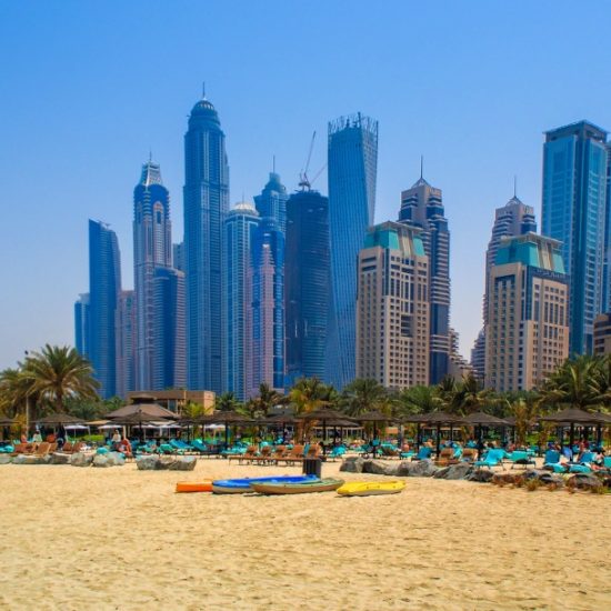 Marina Beach in Dubai